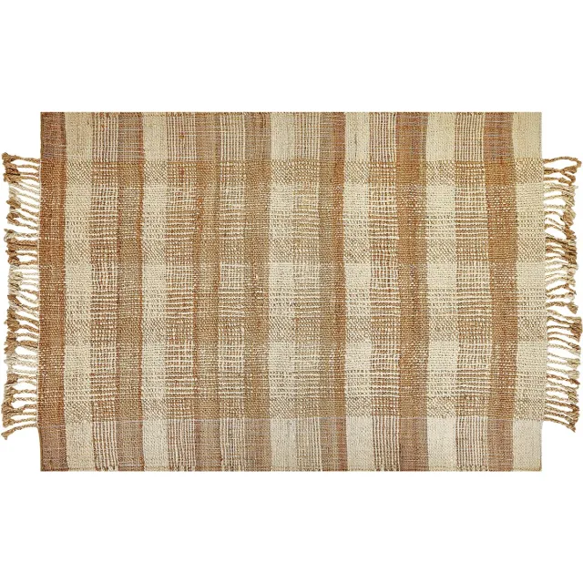 Beliani BERISSA - Modern vloerkleed - Lichtbeige - 160 x 230 cm - Jute