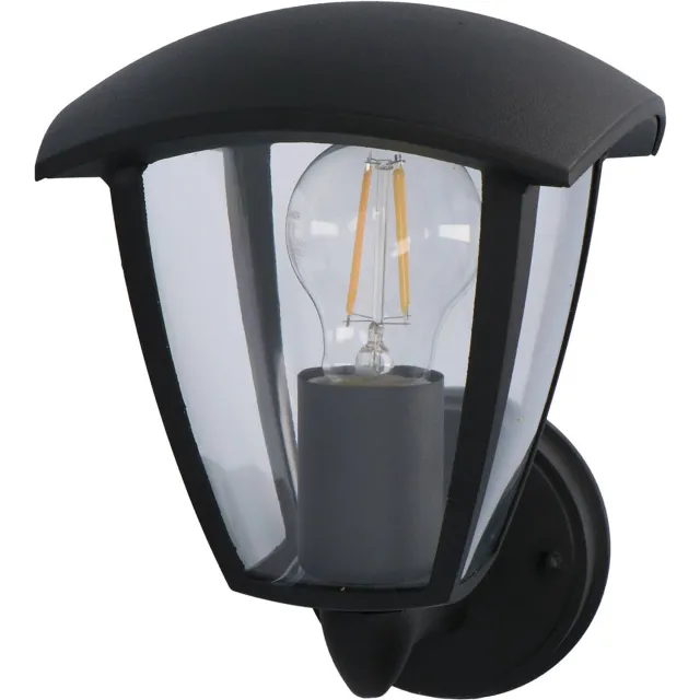 BES LED LED Tuinverlichting - Buitenlamp - Sanola Ponci - E27 Fitting - Spatwaterdicht IP44 - Mat Zwart - Aluminium