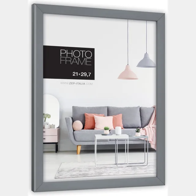 Zep Kunststof Fotolijst Edison Grijs voor foto 21x29,7 cm - NP29G