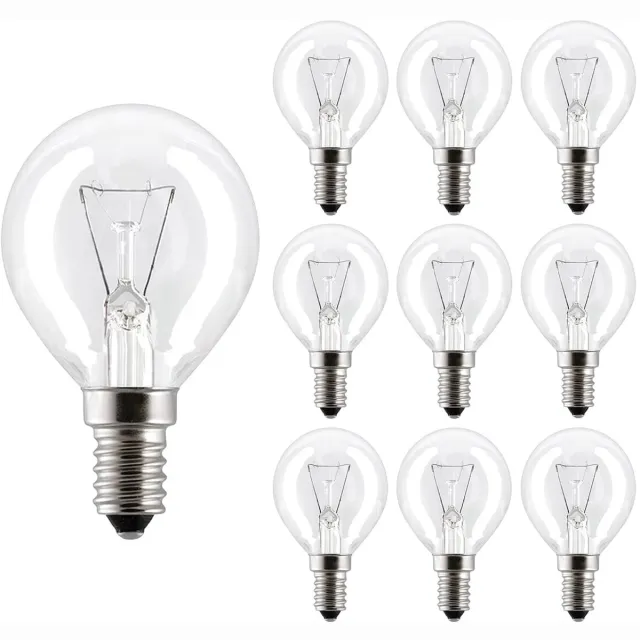 Vito Calor - Ovenlamp E14 - 40W 600lm 2800K - Warm Wit Licht - G45 - 300°C Hittebestendig - 10 stuks