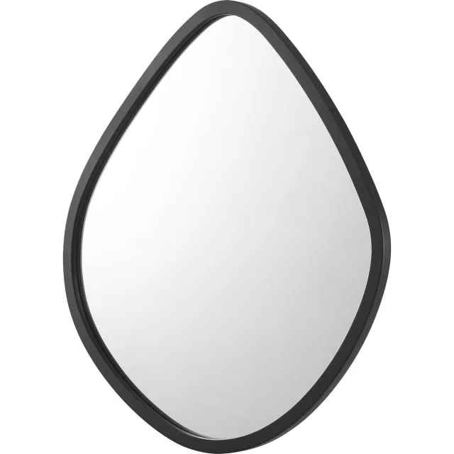 en.casa Spiegel Galatone hangend 64x60 cm zwart mat