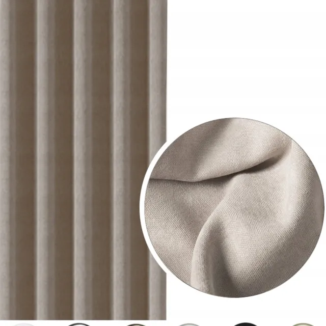 PRESTIQUA Verduisterende Gordijn EFE Caffe Latte 230x160cm - Stijlvol & Praktisch