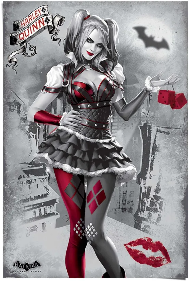 Reinders Poster Batman Arkham Knight Harley Quinn - 91,5 x 61 - Papier - REINDERS wit