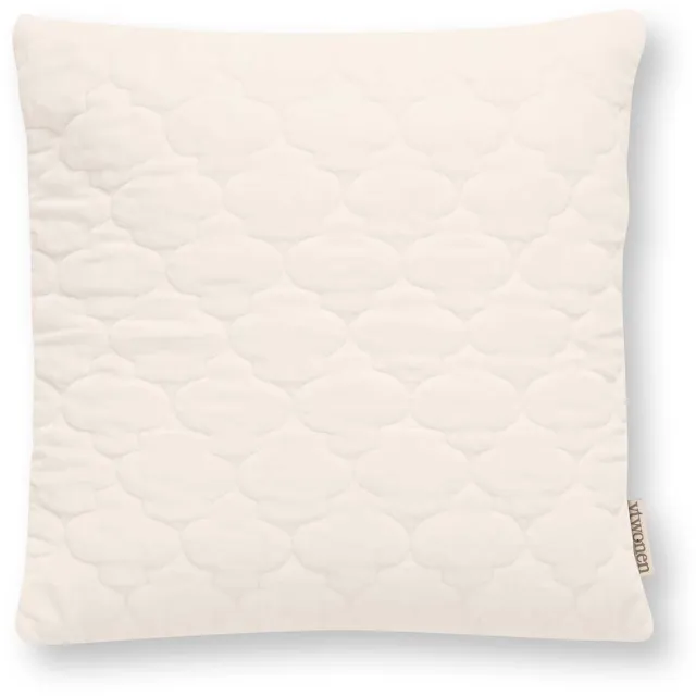 vtwonen Sierkussen Quilted - Kussen voor de Woonkamer - Wit - 45x45cm