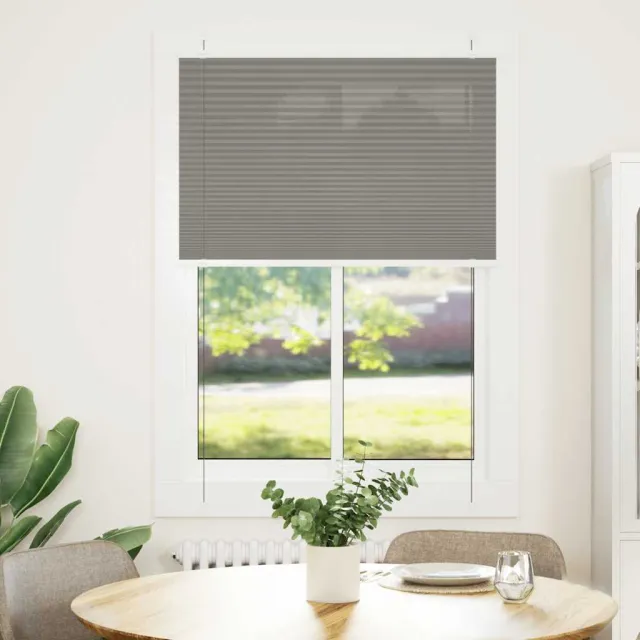 vidaXL Plissé rolgordijn 85x100 cm stofbreedte 84,4 cm antraciet Anthraciet