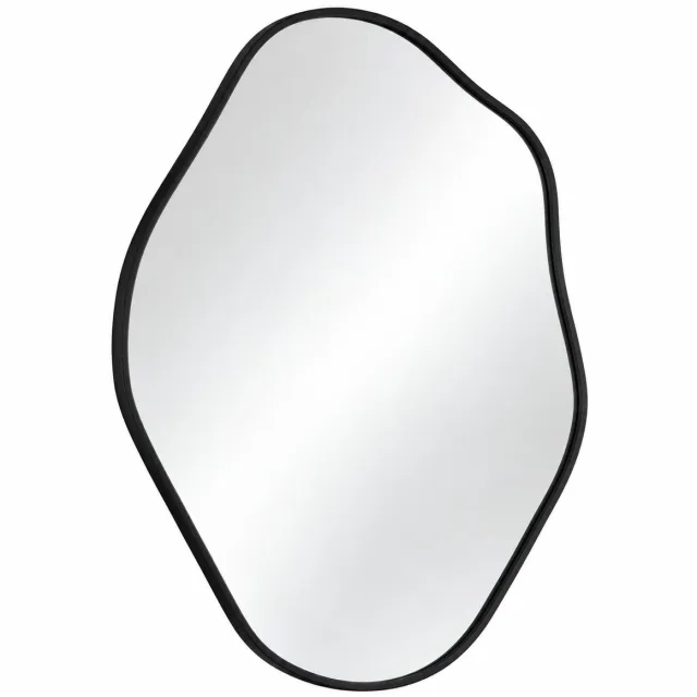 Seth Select Spiegel - Asymmetrische wandspiegel – Wandspiegel – Decoratieve spiegel wand - Zwart