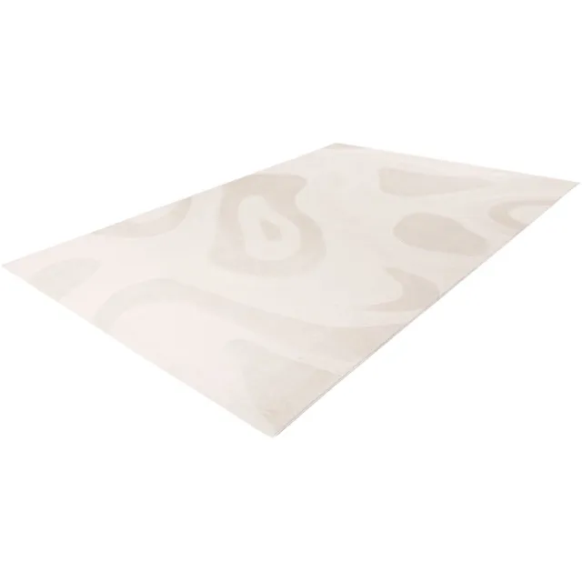 Batucci Vloerkleed - Modern - 3D-Effect - Ivoor Wit - Luxe en Comfortabel - Perfect voor Hotel Chique Interieur
