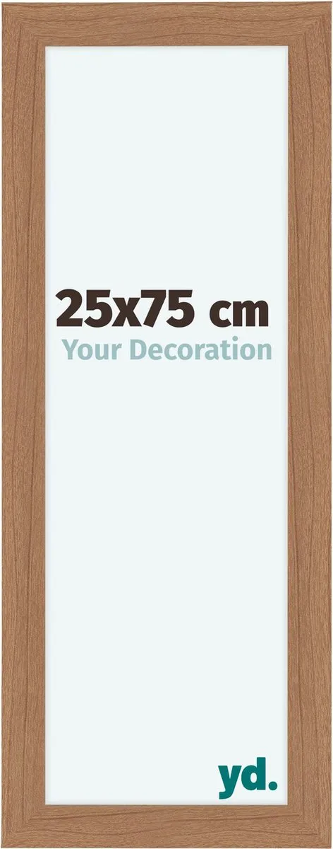 yd. Your Decoration - Fotolijst 25x75 cm - MDF - Notenhout Licht - Como