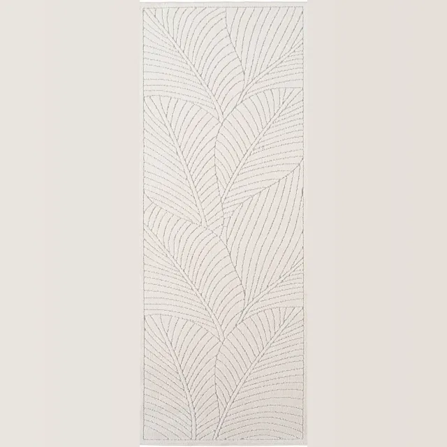 Ayyildiz Japandi-stijl binnen- en buitentapijt Nova (crème 1203) - 80x250 cm