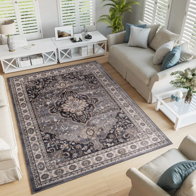 Tapiso Colorado Vloerkleed Grijs Modern Oosters Slaapkamer Tapijt Maat- 60x100 Grijs6