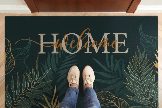 Coloray Deurmat voor binnen - Groente Binnen Deurmat - Welkom Thuis Entree Mat - Design Deurmat - Deurmat Groot - 150x100 cm Groente - Welkom Thuis