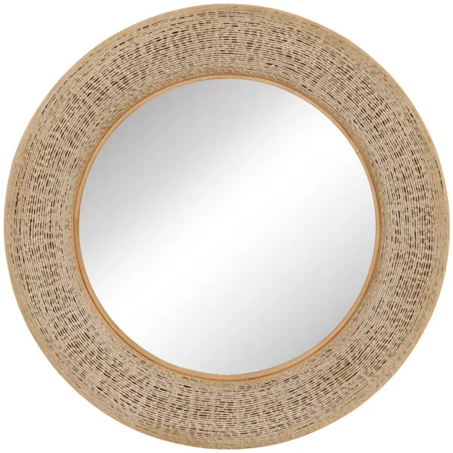 Atmosphera Créateur d'intérieur® Ronde Nathan-spiegel, diameter 90,5 cm, beige Beige ficelle