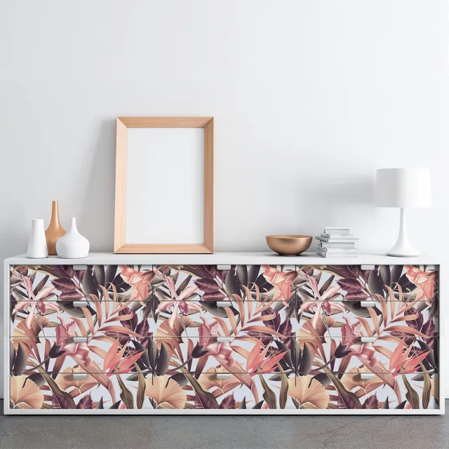 Ambiance Sticker Takyto tropische meubelsticker 60 x 90 cm Multi color