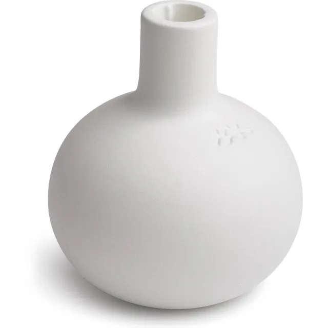 Kähler Design Stijlvolle Kandelaar Wit - Keramiek, H 13.5cm