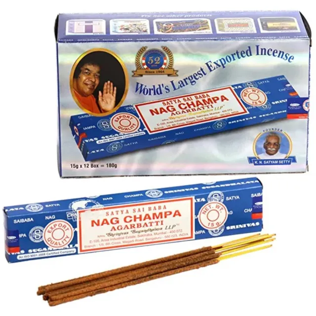 Ruben Robijn Wierook Nag Champa Agarbatti - 1 klein doosje - 40G - India n.n.b