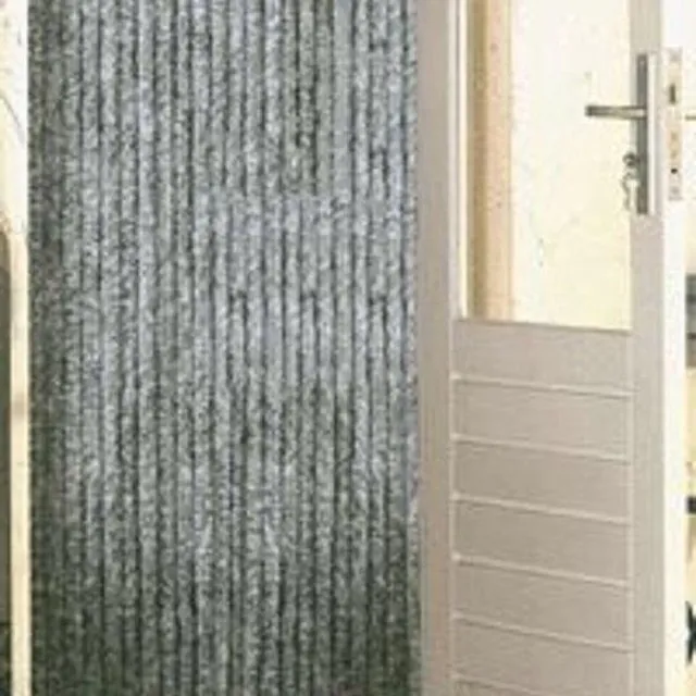 Vliegengordijnenexpert® Vliegengordijn Kattenstaart - 220 x 90 cm - grijs