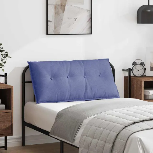 vidaXL Rugkussen Jeans Blauw 100 x 50 x 19 cm Stof