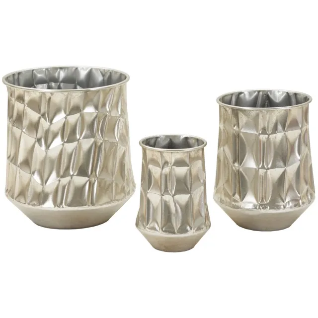 Mauro Ferretti Vaas P/silver Vases Set 3 Pcs Ø 35×38,5 cm Zilver