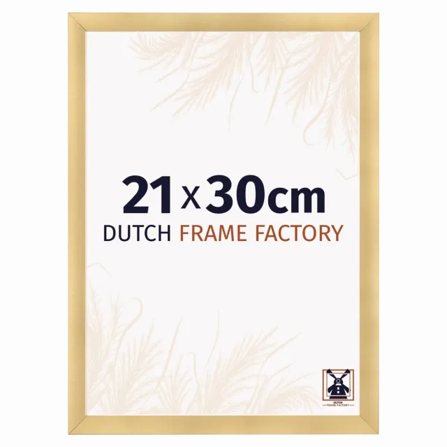 Dutch Frame Factory Fotolijst 21x30 cm - MDF - Goud Mat - Praag