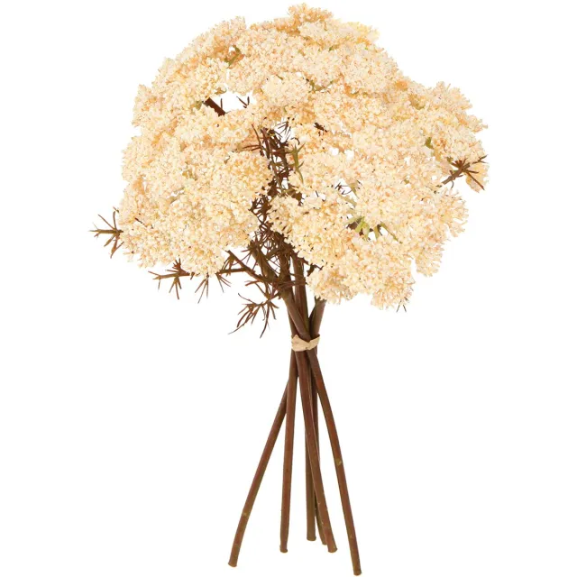 Viana Duizendblad kunstcrème Achillea kunstbloemen 30cm 6 stuks Beige