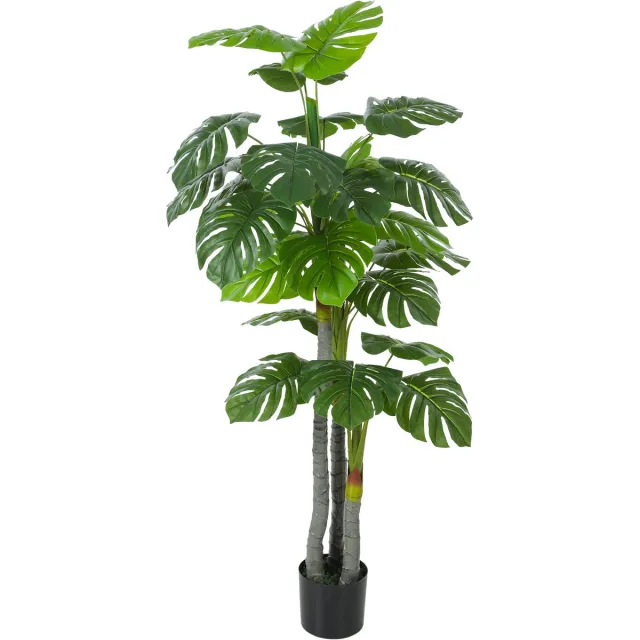 Homcom Kunstplanten - PE - 17x17x150cm - Groen Groente