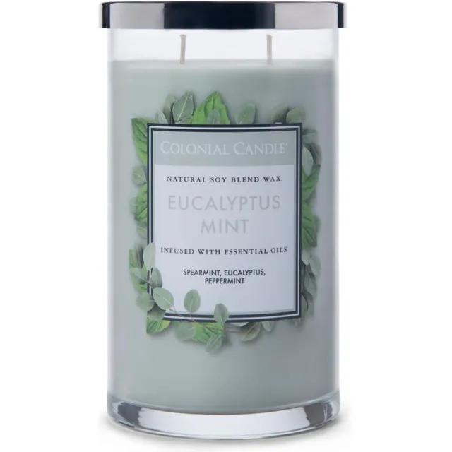 Colonial Candle Eucalyptus Mint - Pillar