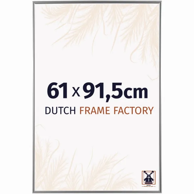 Dutch Frame Factory Fotolijst 61x91,5 cm - Kunststof - Zilver Hoogglans - Easy