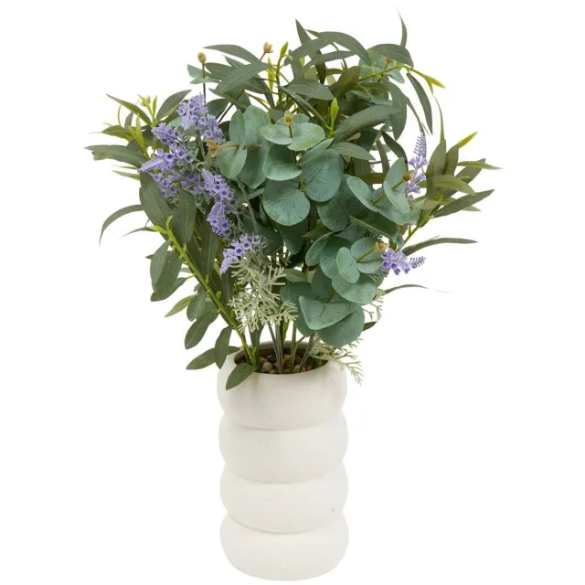 Atmosphera Créateur d'intérieur® Kunstbloemstuk met lavendel en eucalyptus 66 cm UDA Multicolore