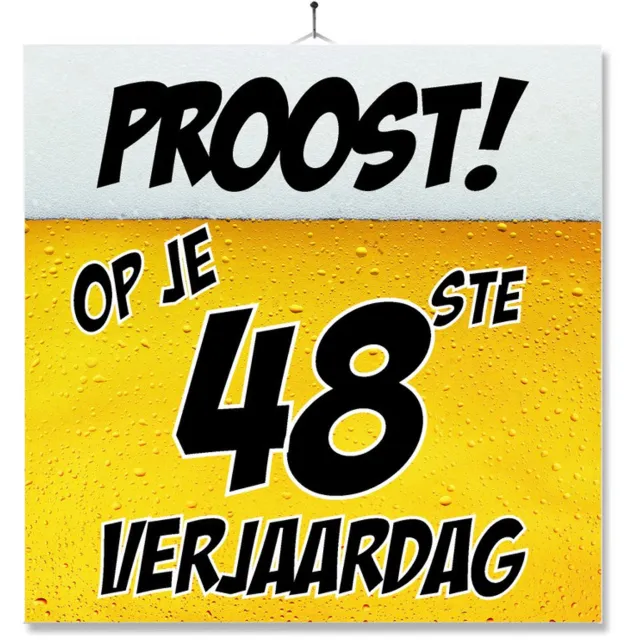 MC Living Tegel Met Opdruk | Grappig | Humor | Verjaardag kado | Proost op je 48ste verjaardag Multi-Color