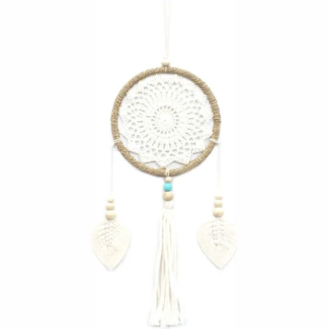 Ancient Wisdom Bali Natuurlijke Dromenvanger - Handgemaakt - Natuurlijke Elementaire Geesten - 35x19x1cm multicolor