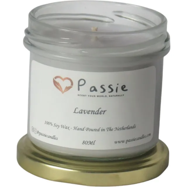 Passie Candles Lavendel handgemaakte soja geurkaars
