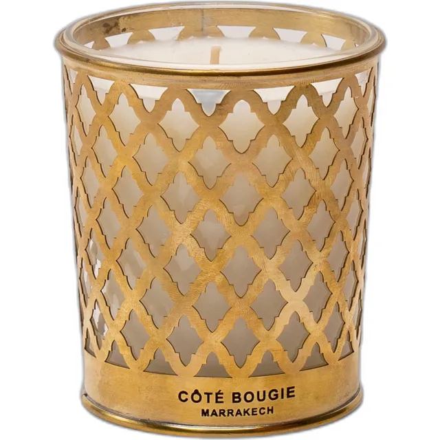 Côté Bougie geurkaars Dinanderie Merinide - Bois de Riad Goud