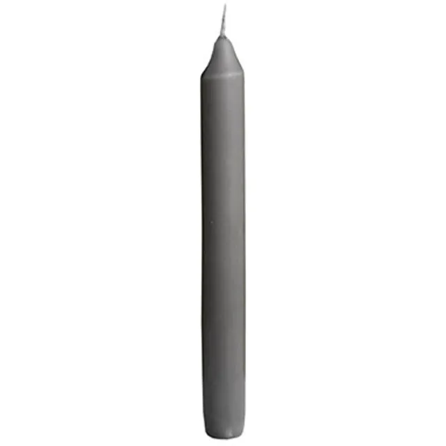 Starpak 30 Tafelkaarsen Ø 2,1 cm · 19,6 cm grijs