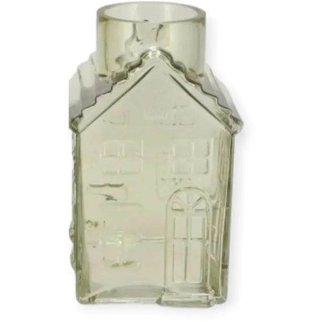 DK design Daan Kromhout - Vaas - Bloemenvaas - Glas - Huis - Licht Groen - 13x13x22 cm - House