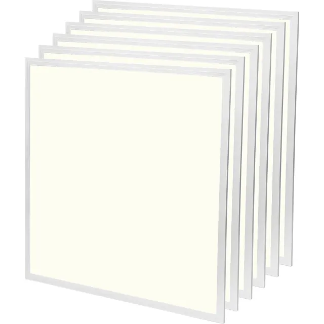 Velvalux LED Paneel 60x60 6 Pack - Velvalux Lumis - LED Paneel Systeemplafond - Natuurlijk Wit 4000K - 36W - Inbouw - Vierkant - Wit - Flikkervrij