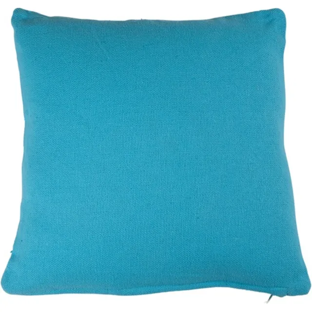 Linen & More Kussen Linnenlook Turquoise | 40 X 40 | Sierkussen Voor Woonkamer Of Slaapkamer Blauw