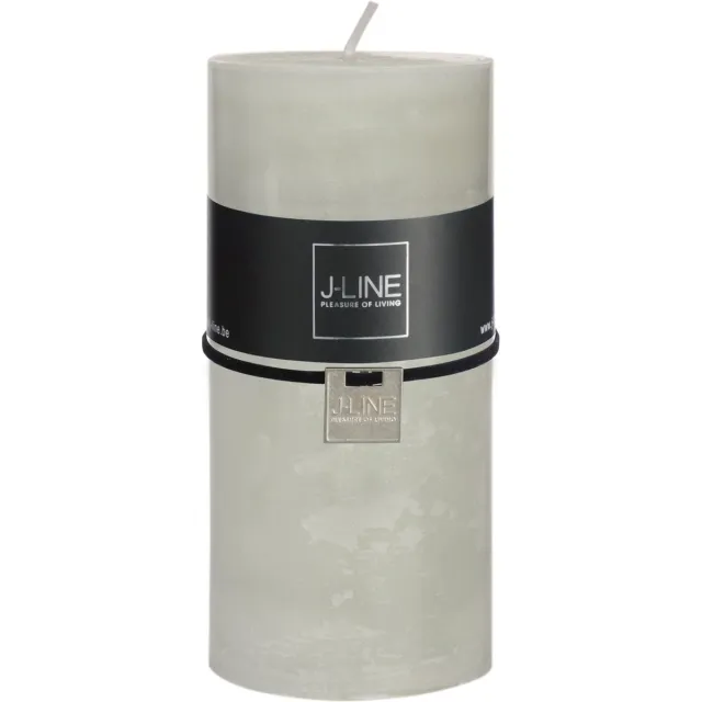 J-Line cilinderkaars - poedergroen - large - 52U - 6 stuks