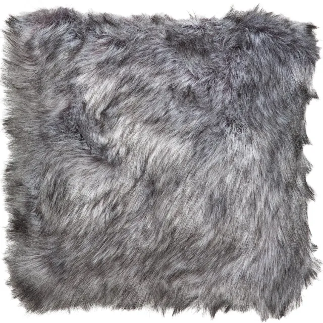 Ligne Pure Feel Kussen - Grijs Nepbont - 50x50