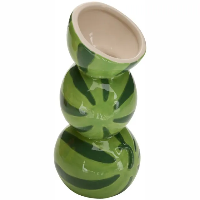 Atmosphera Créateur d'intérieur® Vaas in de vorm van gestapelde vruchten, van dolomiet FRUITY Vert