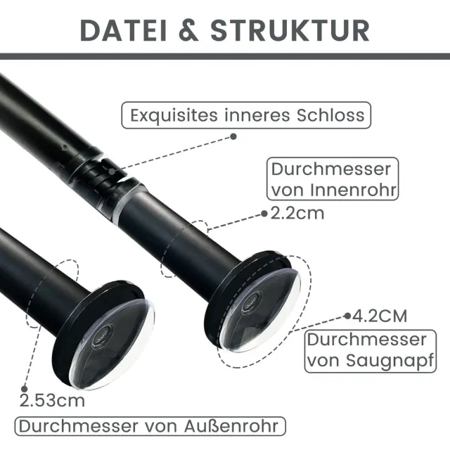 Muhoo Gordijnstokken set - gordijnroede Stevig material - Uitschuifbaar - Gordijnstang - Gordijnrails - Premium Kwaliteit