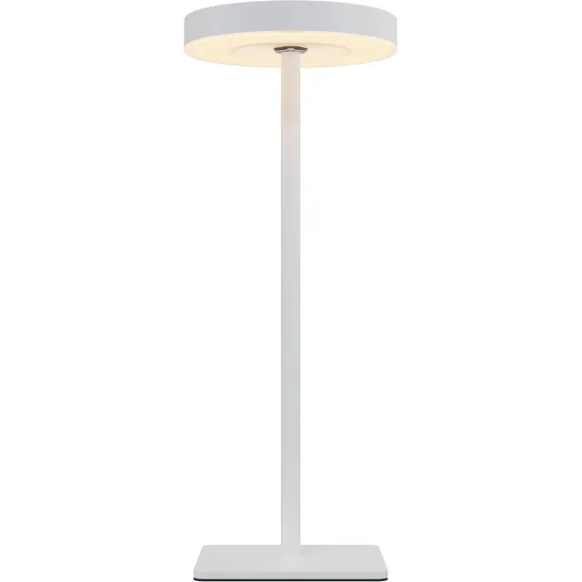 Nook Oplaadbare tafellamp - Wit - Draadloos - LED & 3 lichtstanden - Bureaulamp of nachtlampje