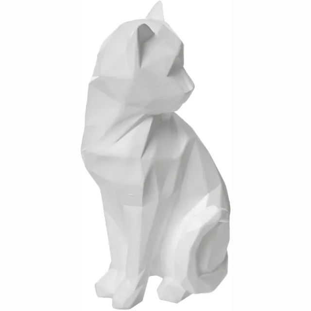 Atmosphera Kat Beeldje - Wit - 20 cm - Hars