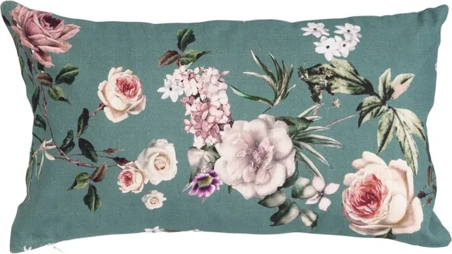 Linen & More Sunset Garden Mint Kussen -30 X 50 Groen