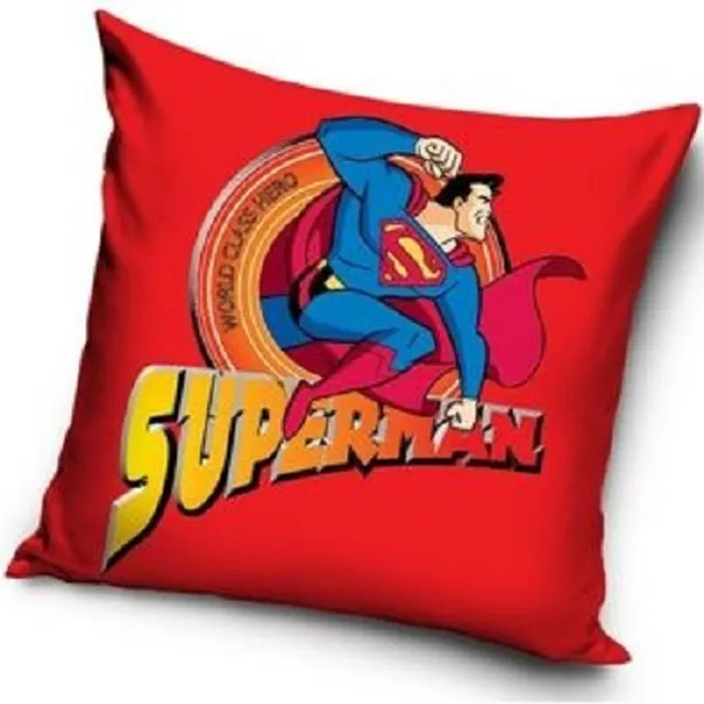 Superman Kussensloop - 40 x 40 cm - Polyester Rood