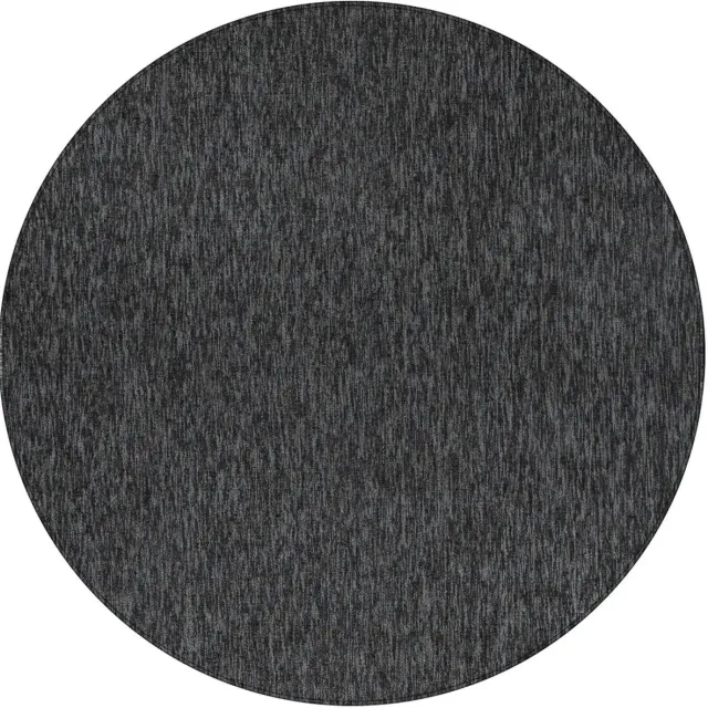Dutch XXL Rond Vloerkleed | Tapijt | Nizza | Gemêleerd | Antraciet | 160x160 cm
