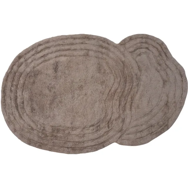 Veer Carpets Wasbaar Vloerkleed Zayn - Taupe 140 x 200 cm - Design Hoog-Laag Vloerkleed Wasbaar in Scandinavische / Japandi Stijl