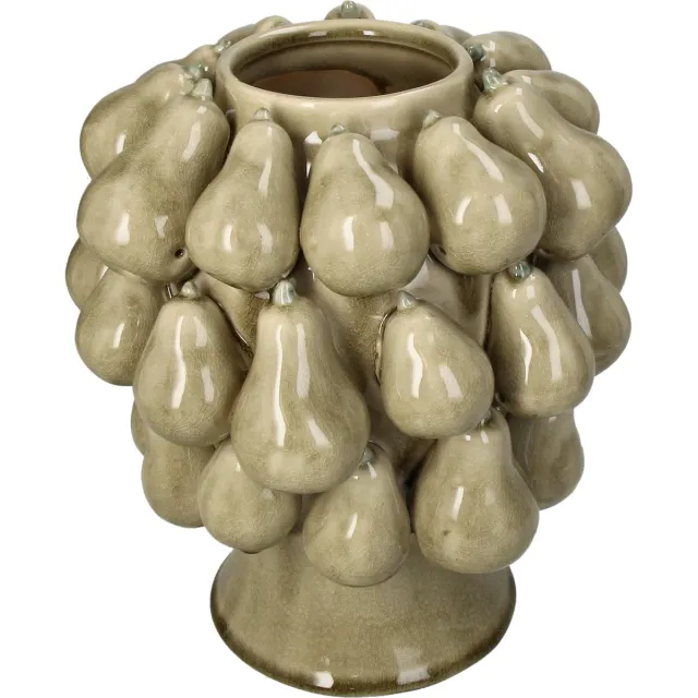 HD Collection Vaas Peren Aardewerk 22,5x22,5x24cm Beige