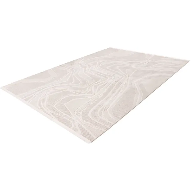 Pierre Cardin Vloerkleed - Tapijt - Modern - Beige Zilver - Hoogwaardig Acryl - Elegant en Onderhoudsvriendelijk