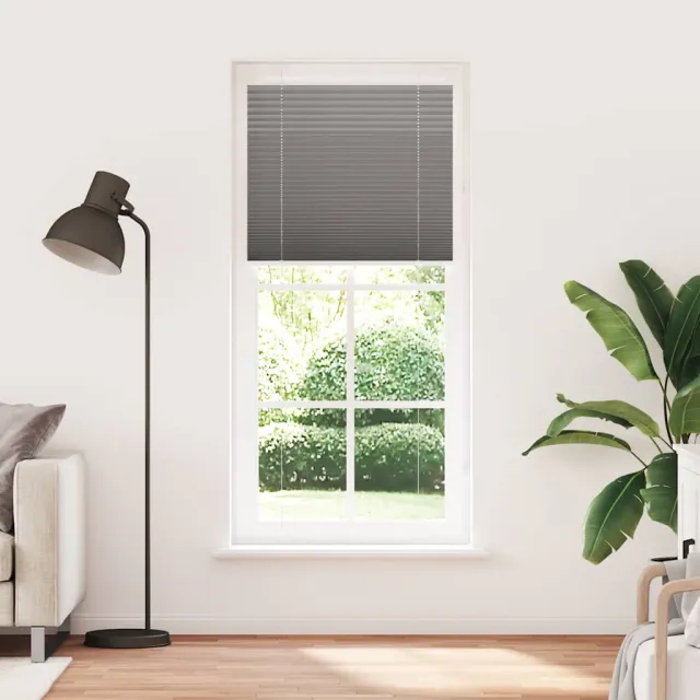 vidaXL Plissé rolgordijn 100x200 cm stofbreedte 99,4 cm antraciet Anthraciet