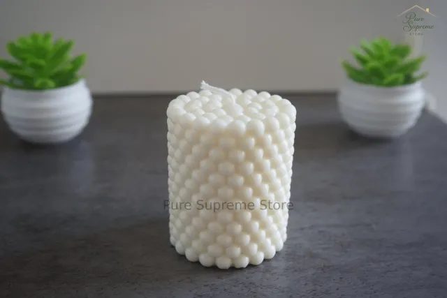 Pure Supreme Store Decoratie kaars parel | Handgemaakt Wit